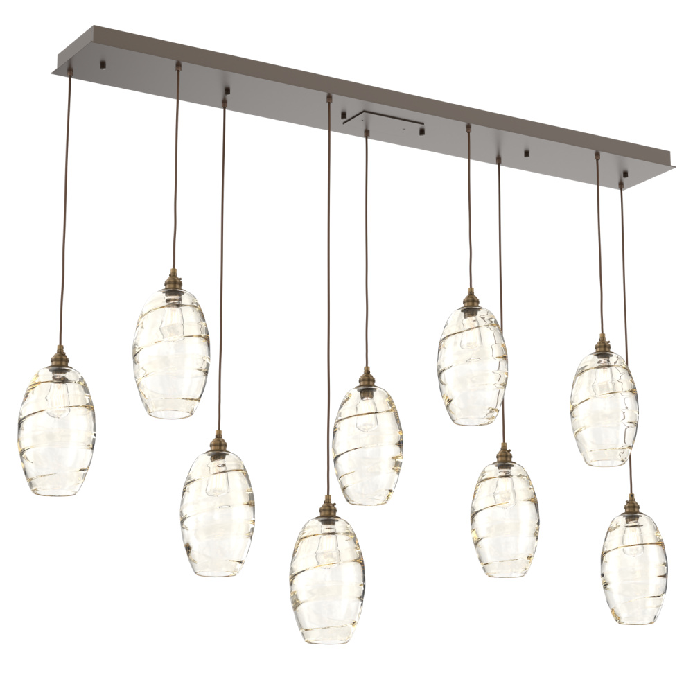 Ellisse Linear 9pc Multi-Pendant