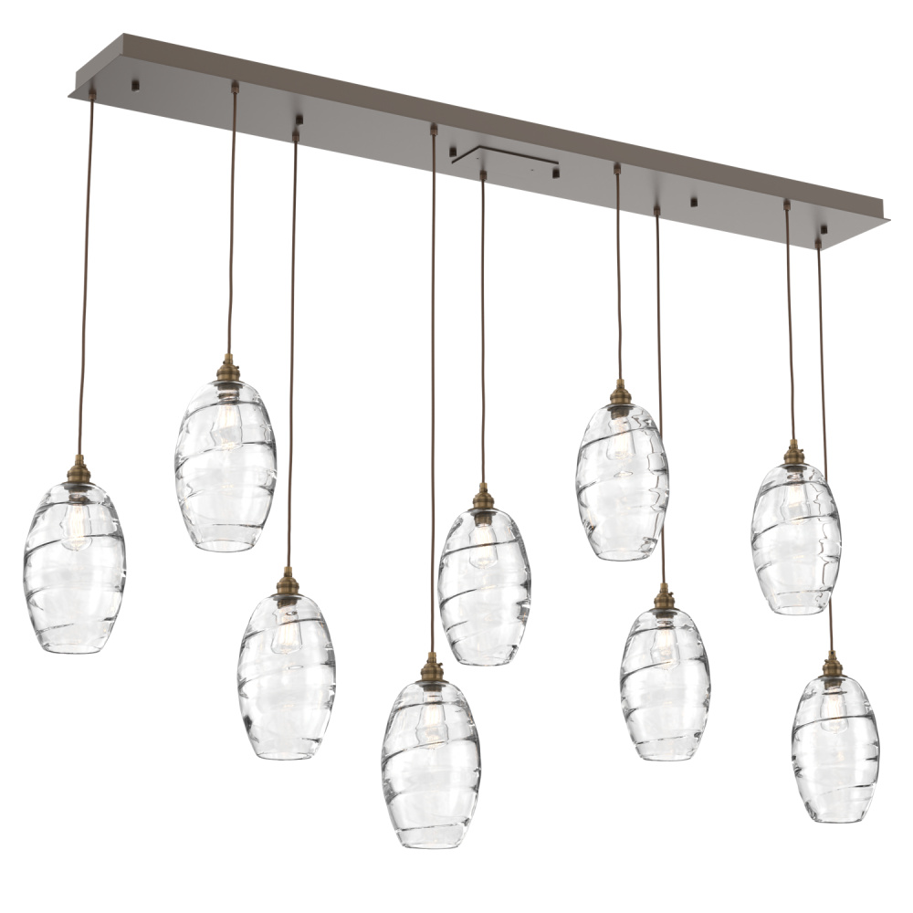 Ellisse Linear 9pc Multi-Pendant