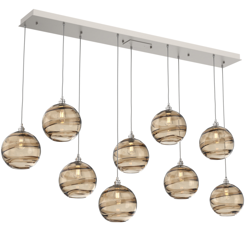 Terra Linear 9pc Multi-Pendant