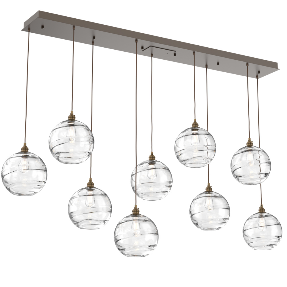 Terra Linear 9pc Multi-Pendant