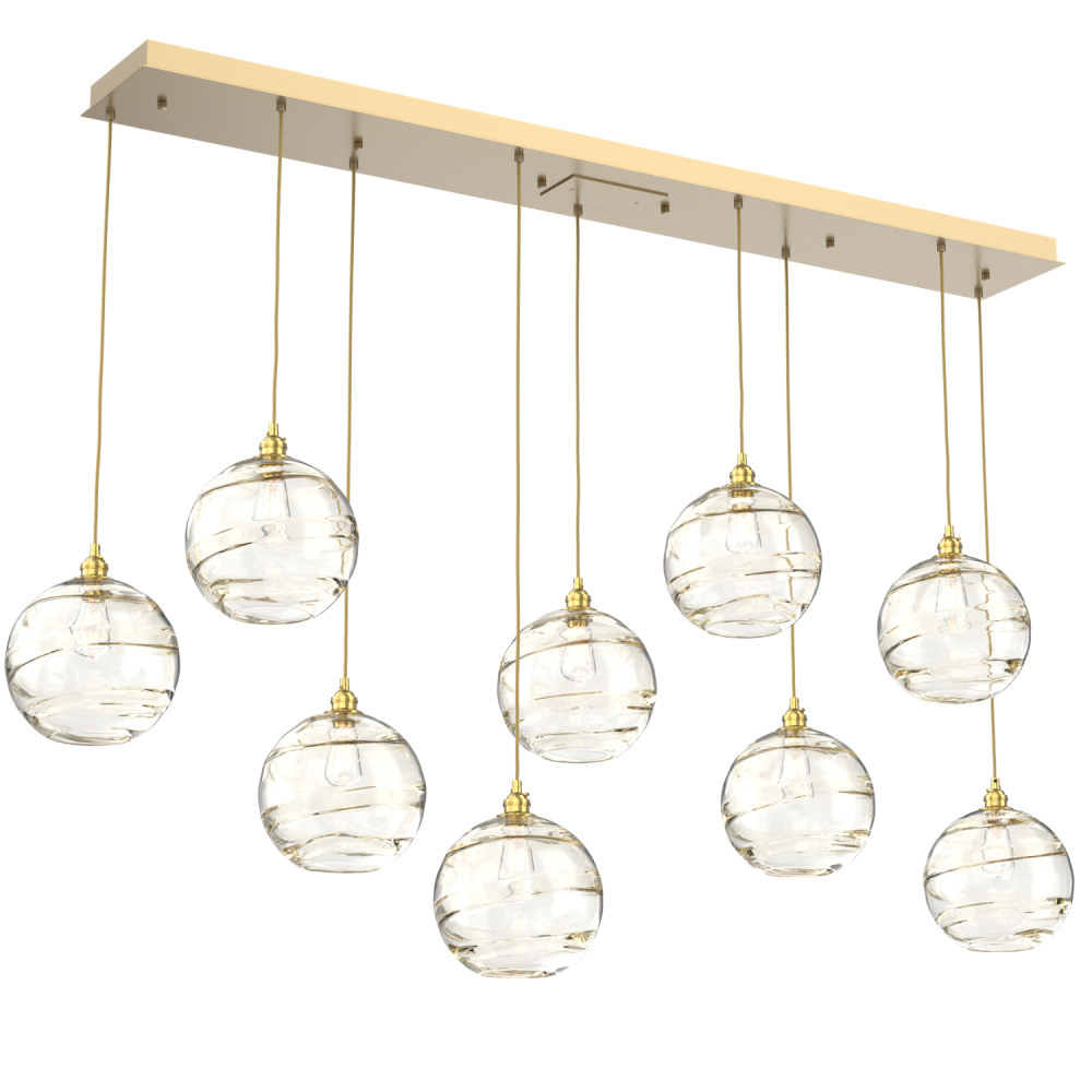 Terra Linear 9pc Multi-Pendant