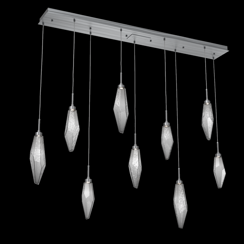 Rock Crystal Linear 9pc Multi-Pendant