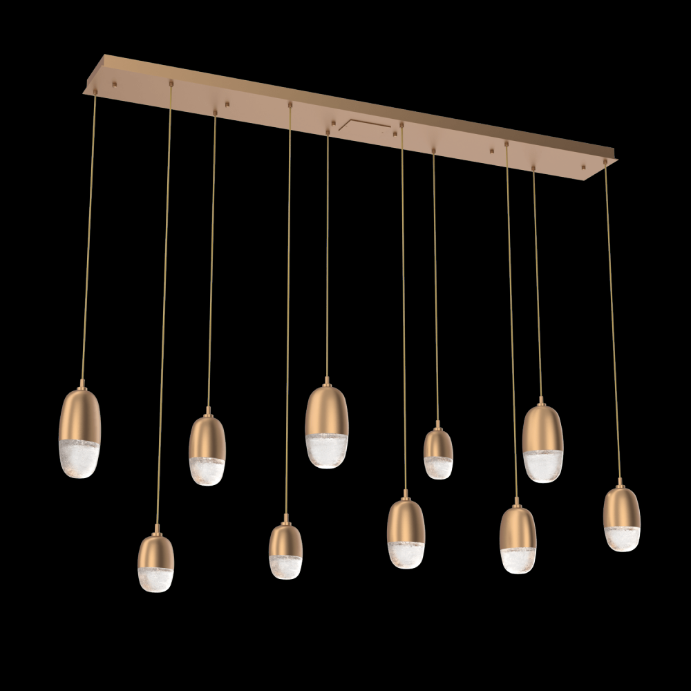 Pebble Linear 9pc Multi-Pendant