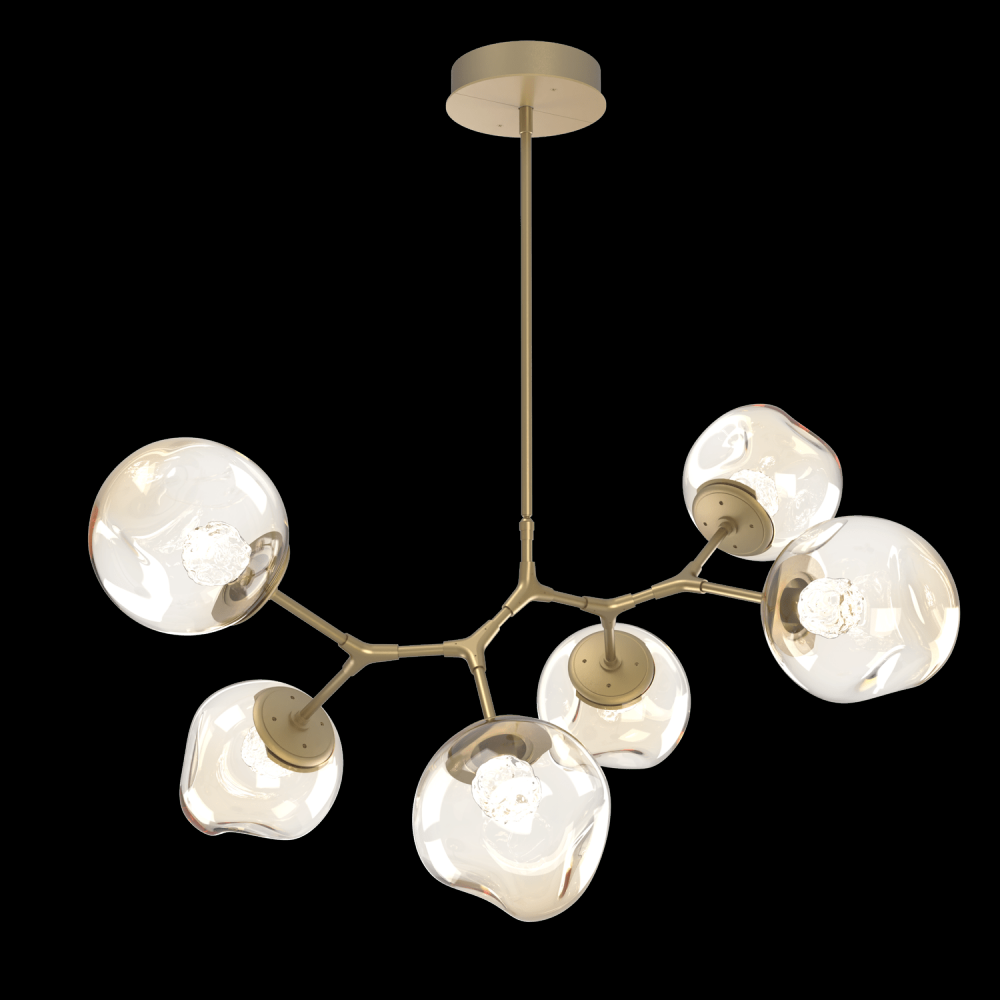 Luna 6pc Branch-Gilded Brass-Floret Inner
