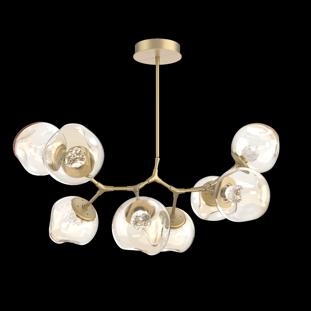 Luna 8pc Branch-Gilded Brass-Floret Inner