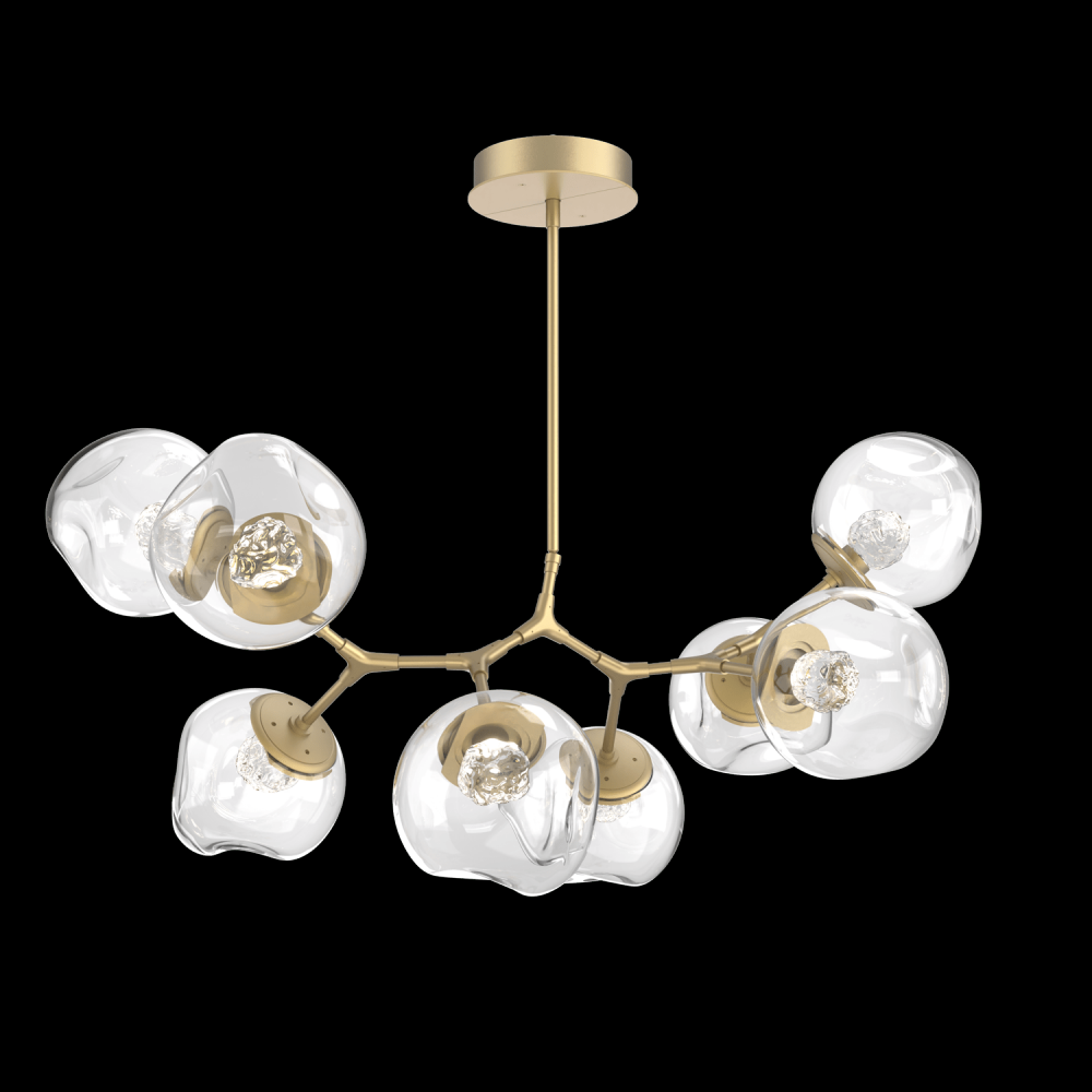Luna 8pc Branch-Gilded Brass-Floret Inner