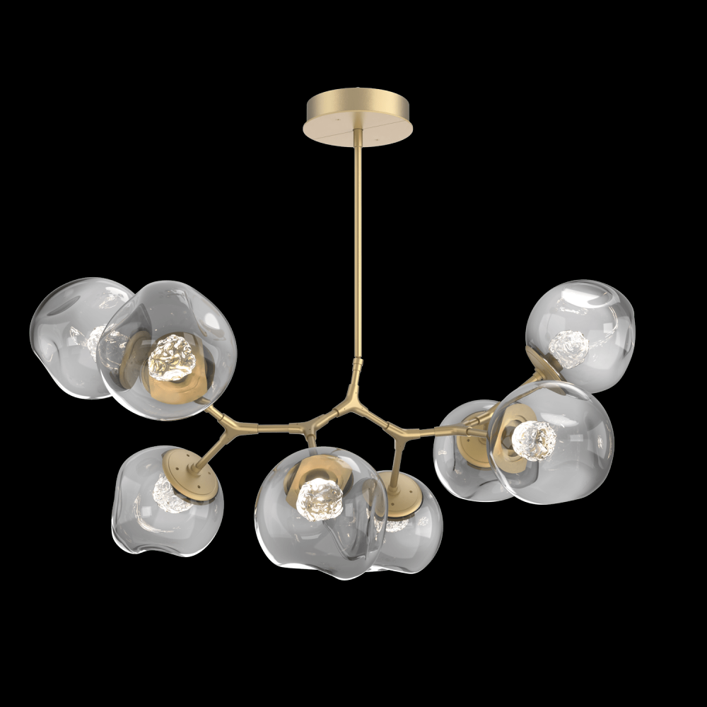 Luna 8pc Branch-Gilded Brass-Floret Inner