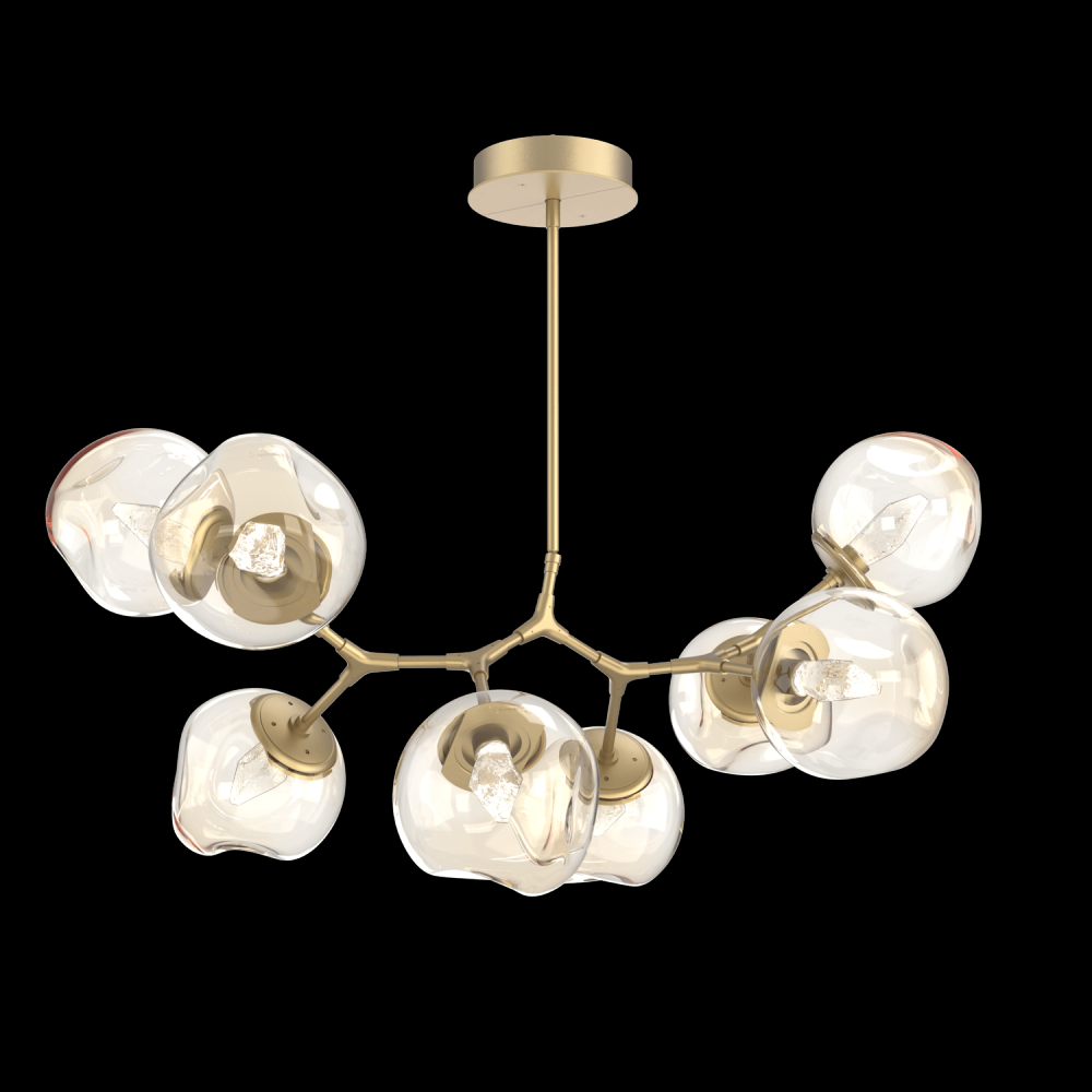 Luna 8pc Branch-Gilded Brass-Geo Inner