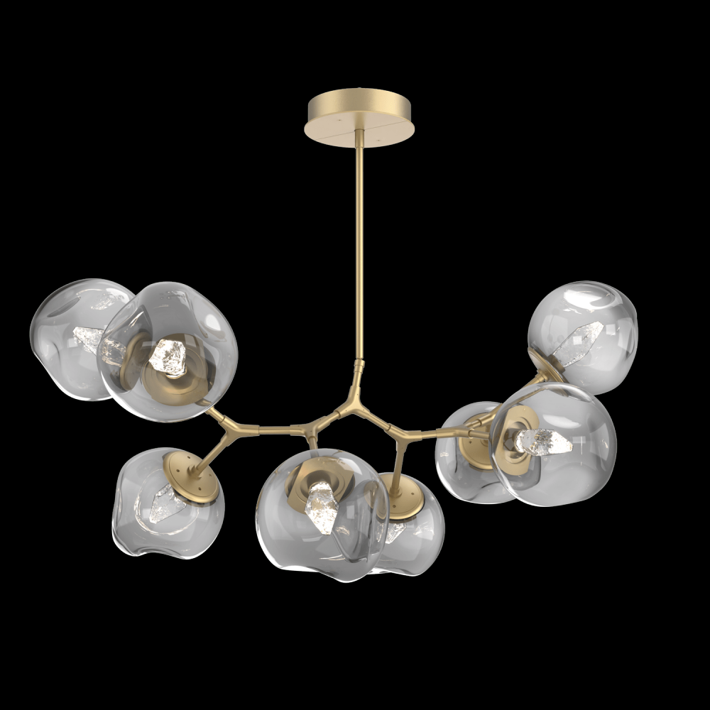 Luna 8pc Branch-Gilded Brass-Geo Inner
