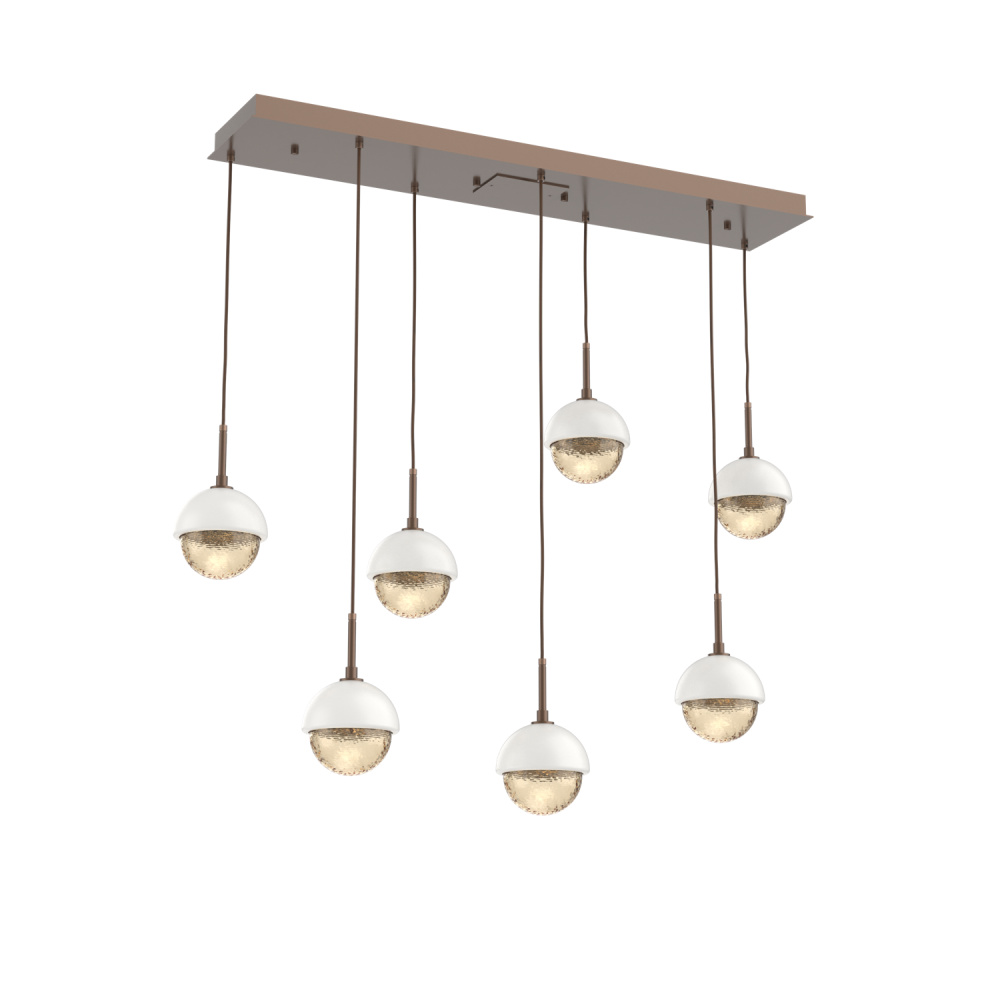 Cabochon Linear 7pc Multi-Pendant