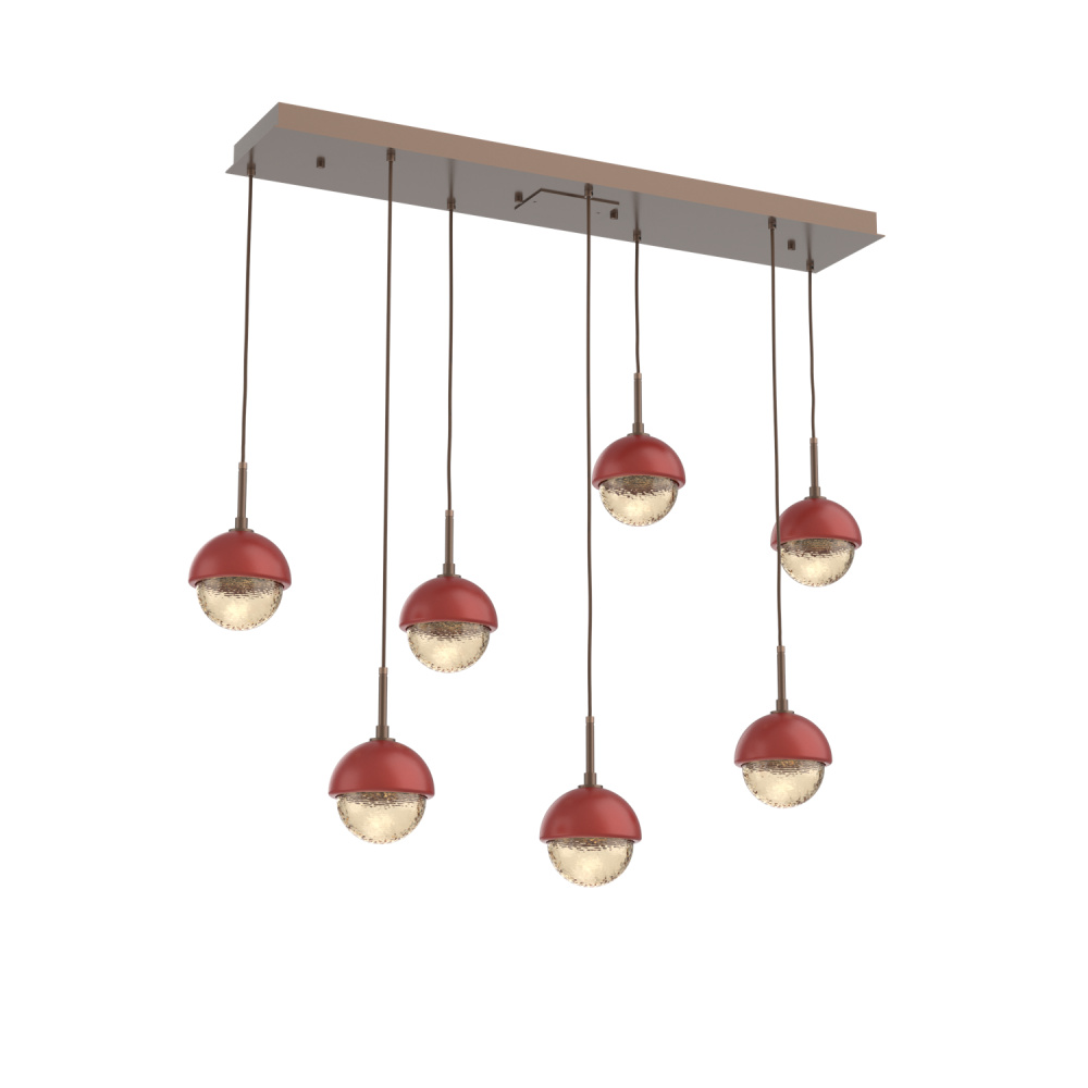 Cabochon Linear 7pc Multi-Pendant