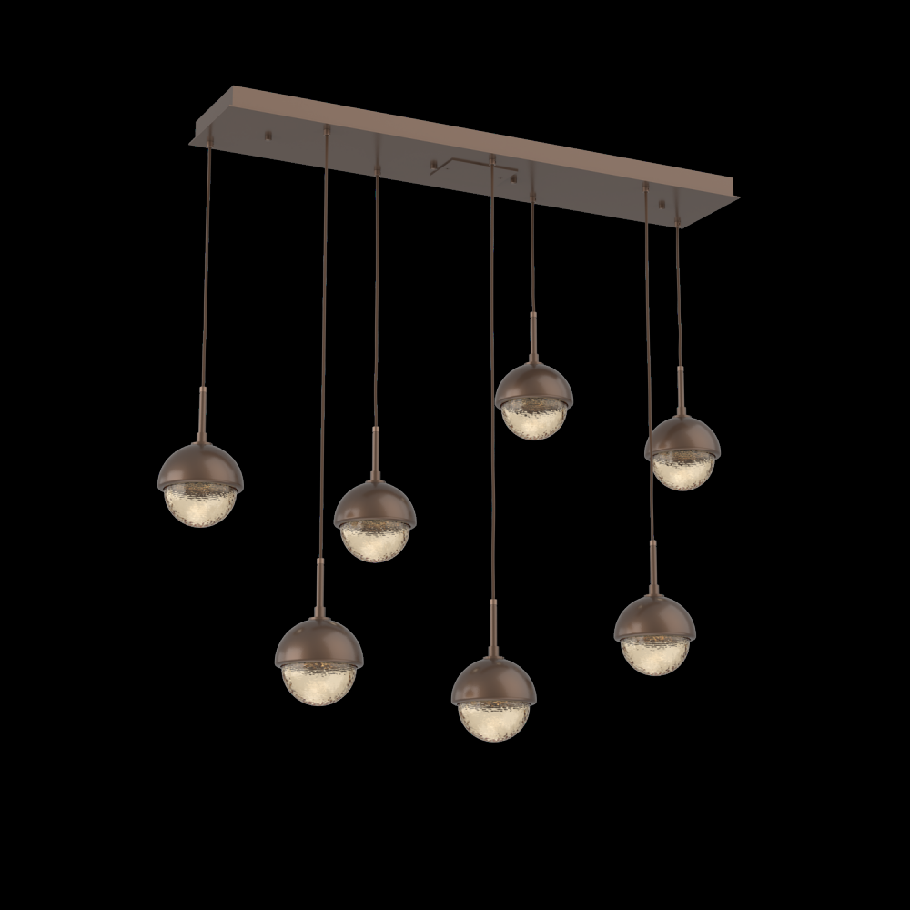 Cabochon Linear 7pc Multi-Pendant