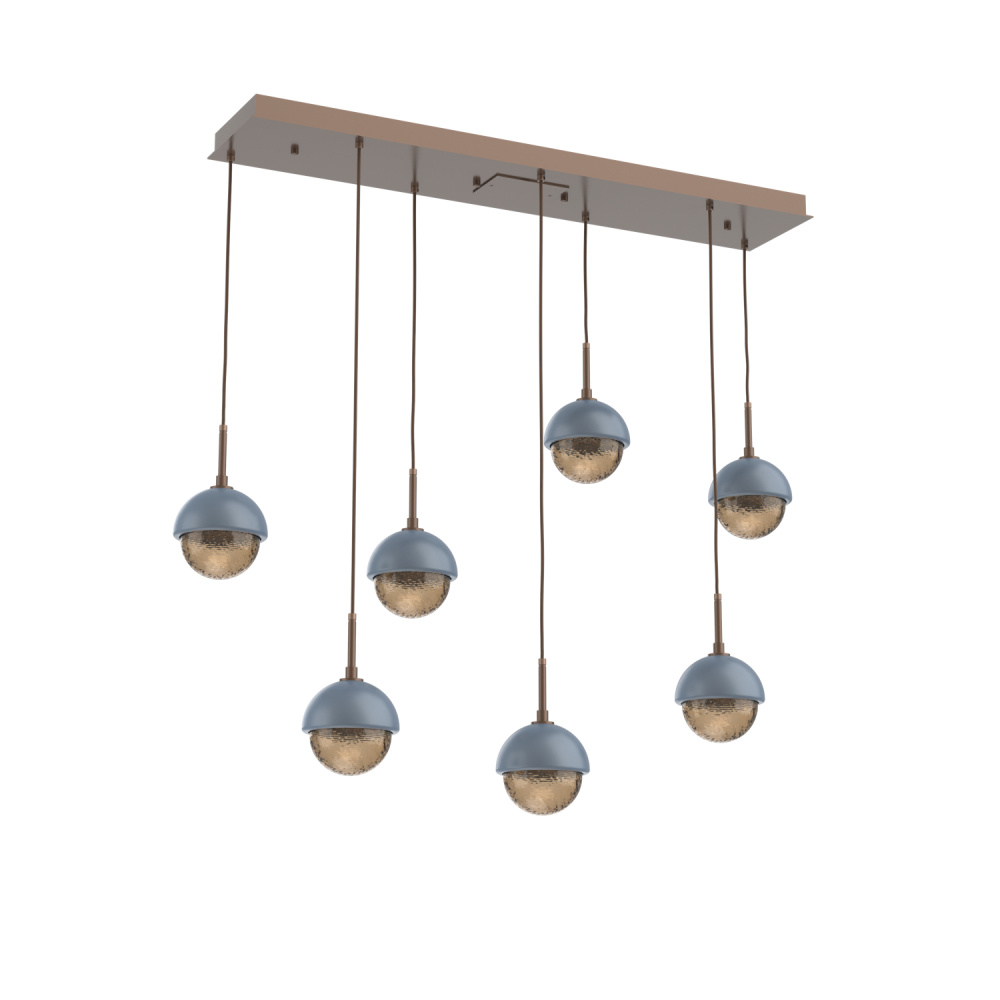 Cabochon Linear 7pc Multi-Pendant