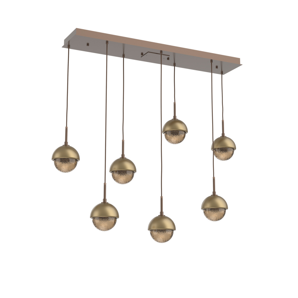 Cabochon Linear 7pc Multi-Pendant