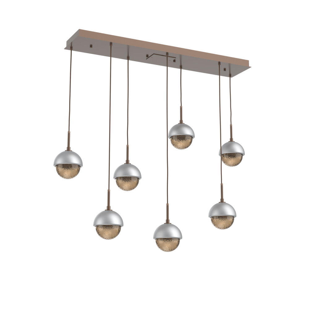 Cabochon Linear 7pc Multi-Pendant