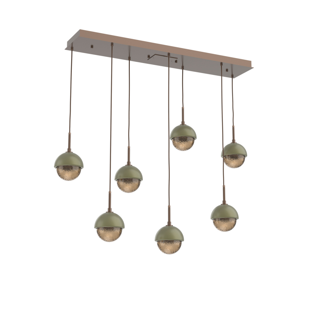 Cabochon Linear 7pc Multi-Pendant