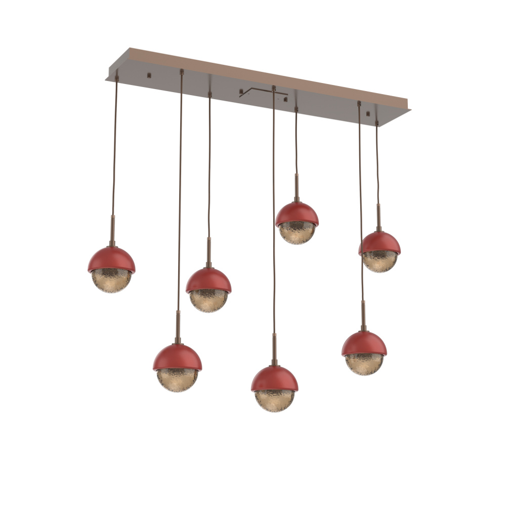 Cabochon Linear 7pc Multi-Pendant