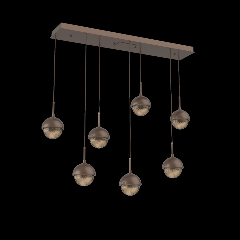 Cabochon Linear 7pc Multi-Pendant