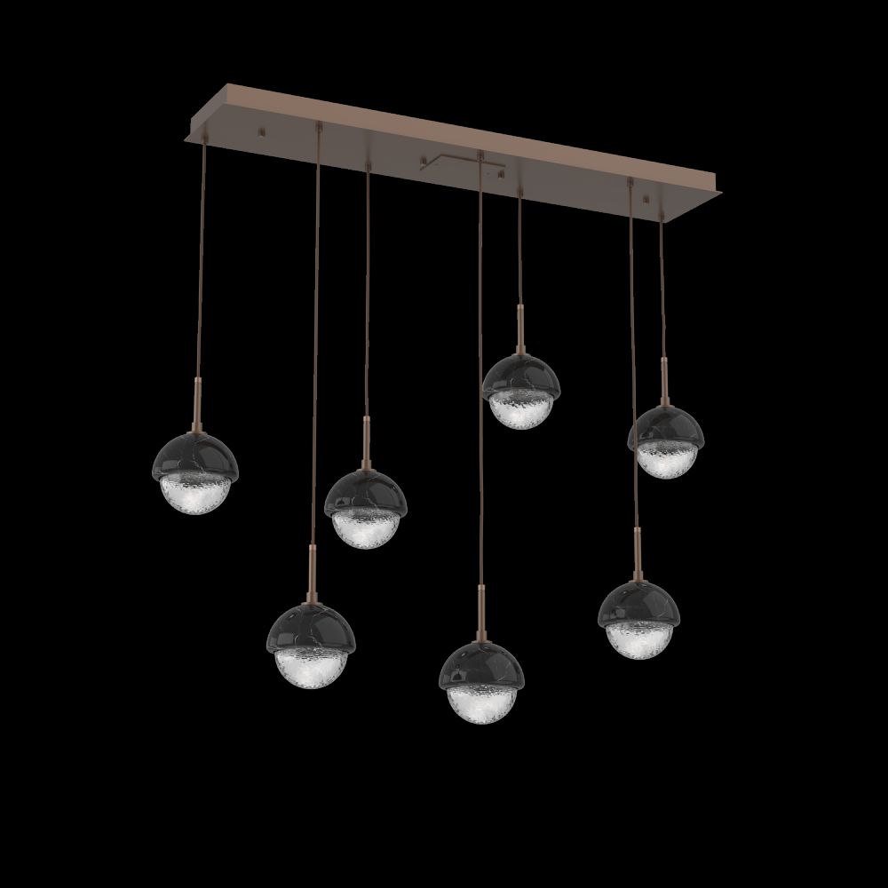 Cabochon Linear 7pc Multi-Pendant