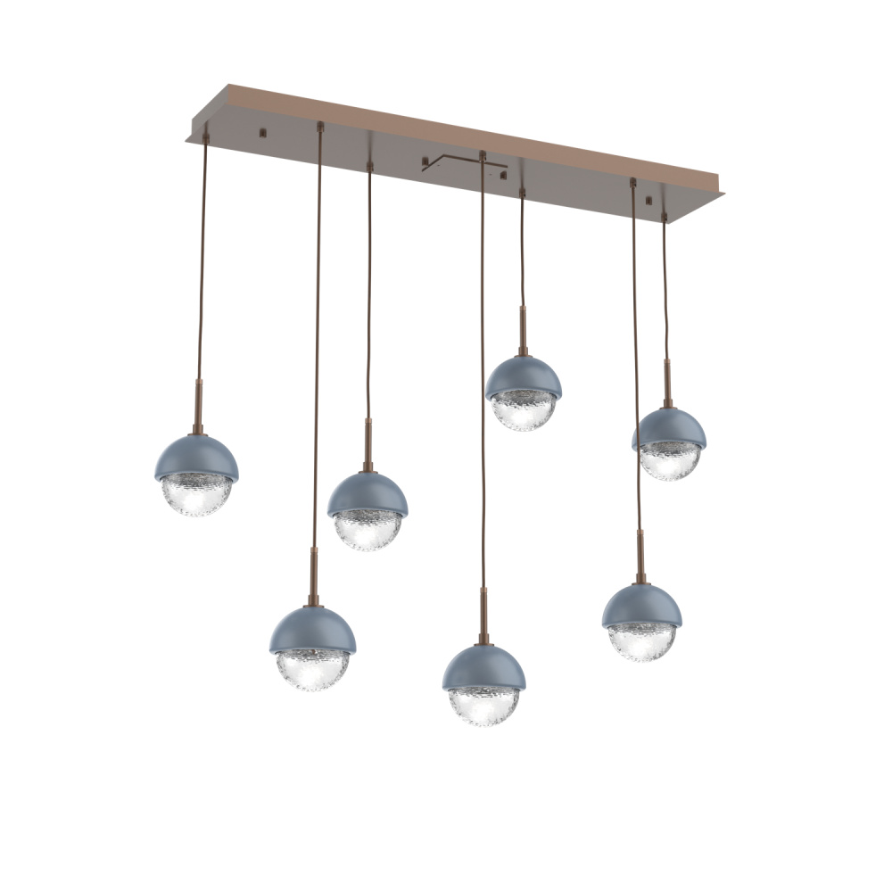 Cabochon Linear 7pc Multi-Pendant