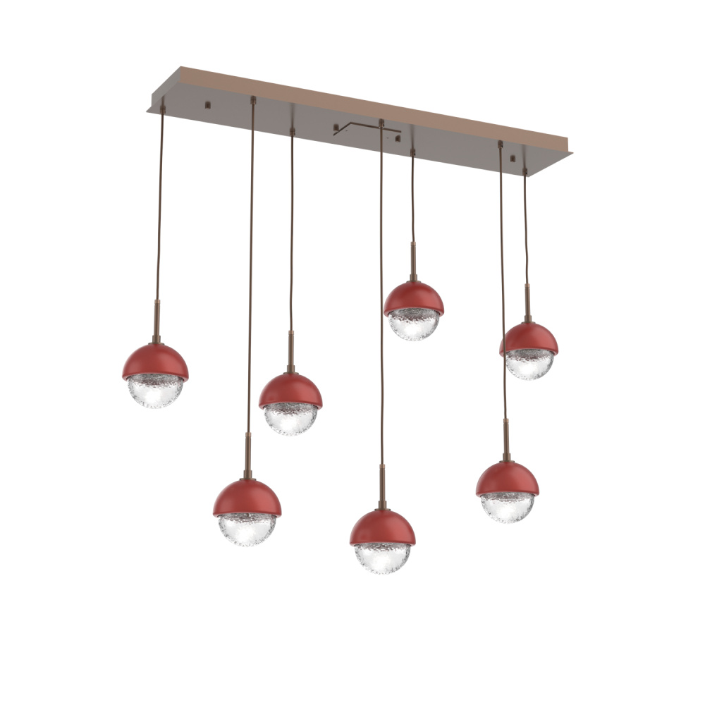 Cabochon Linear 7pc Multi-Pendant