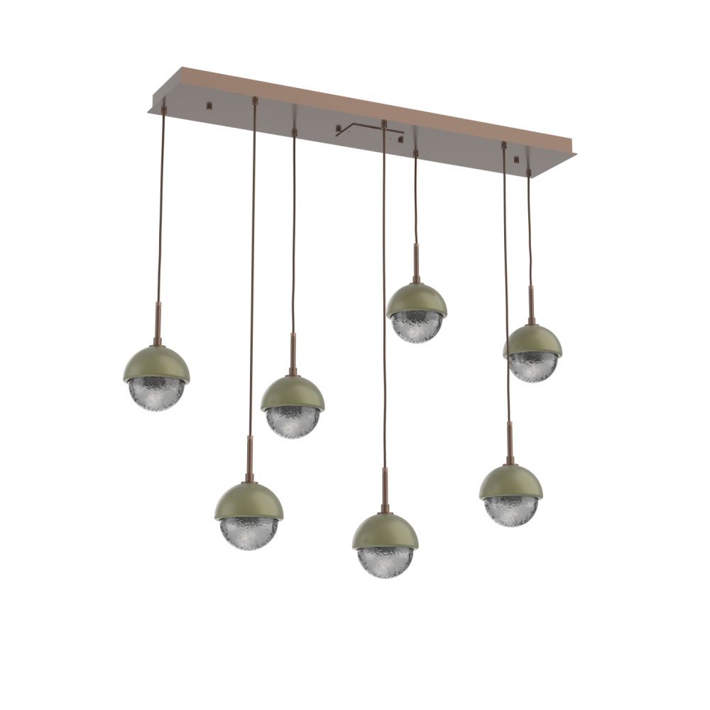 Cabochon Linear 7pc Multi-Pendant