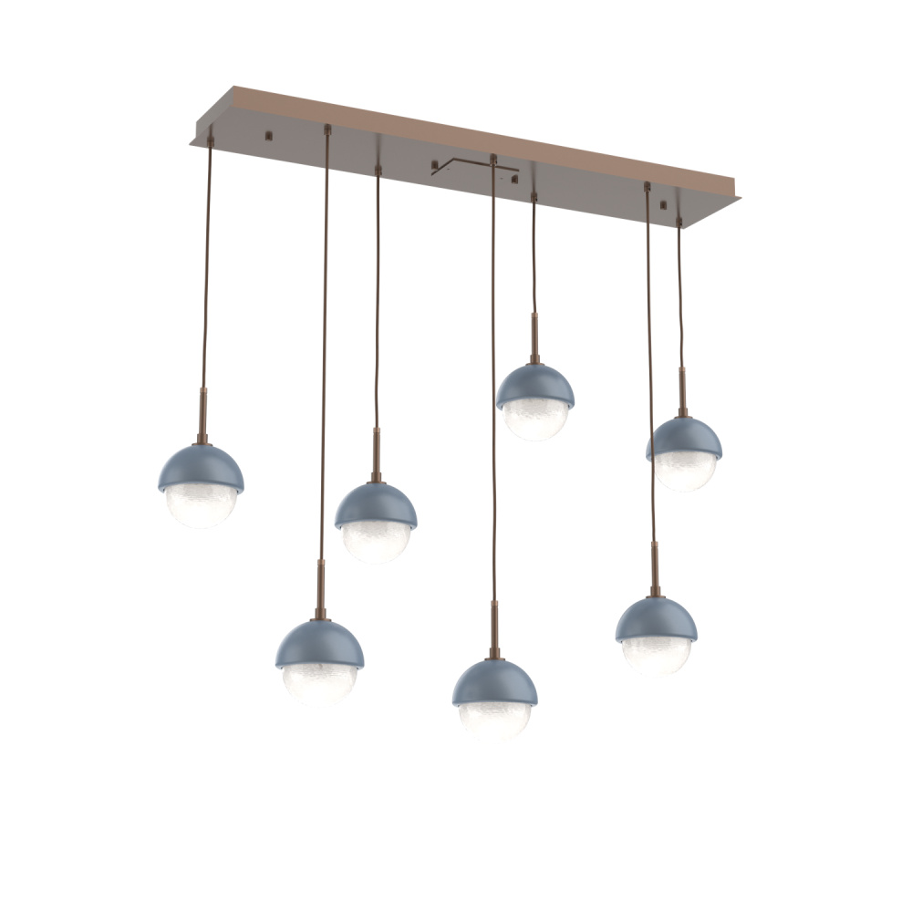 Cabochon Linear 7pc Multi-Pendant