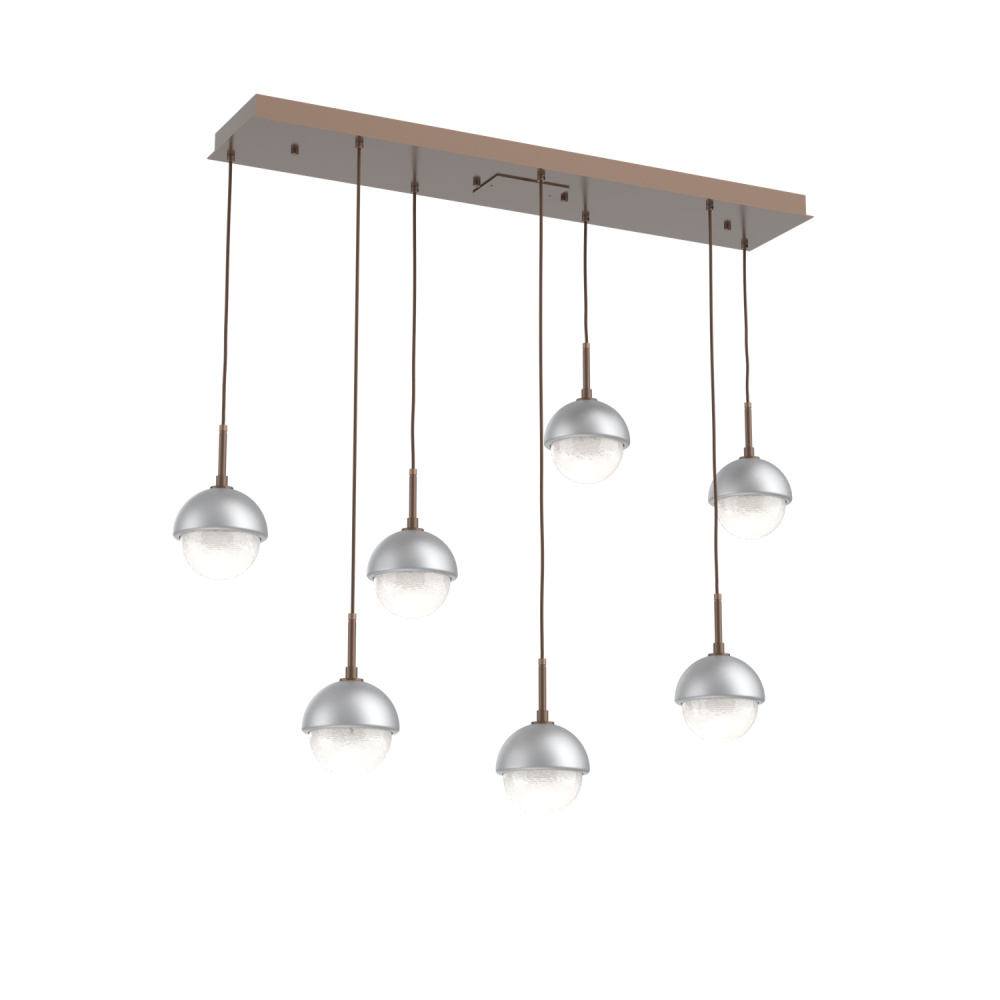 Cabochon Linear 7pc Multi-Pendant