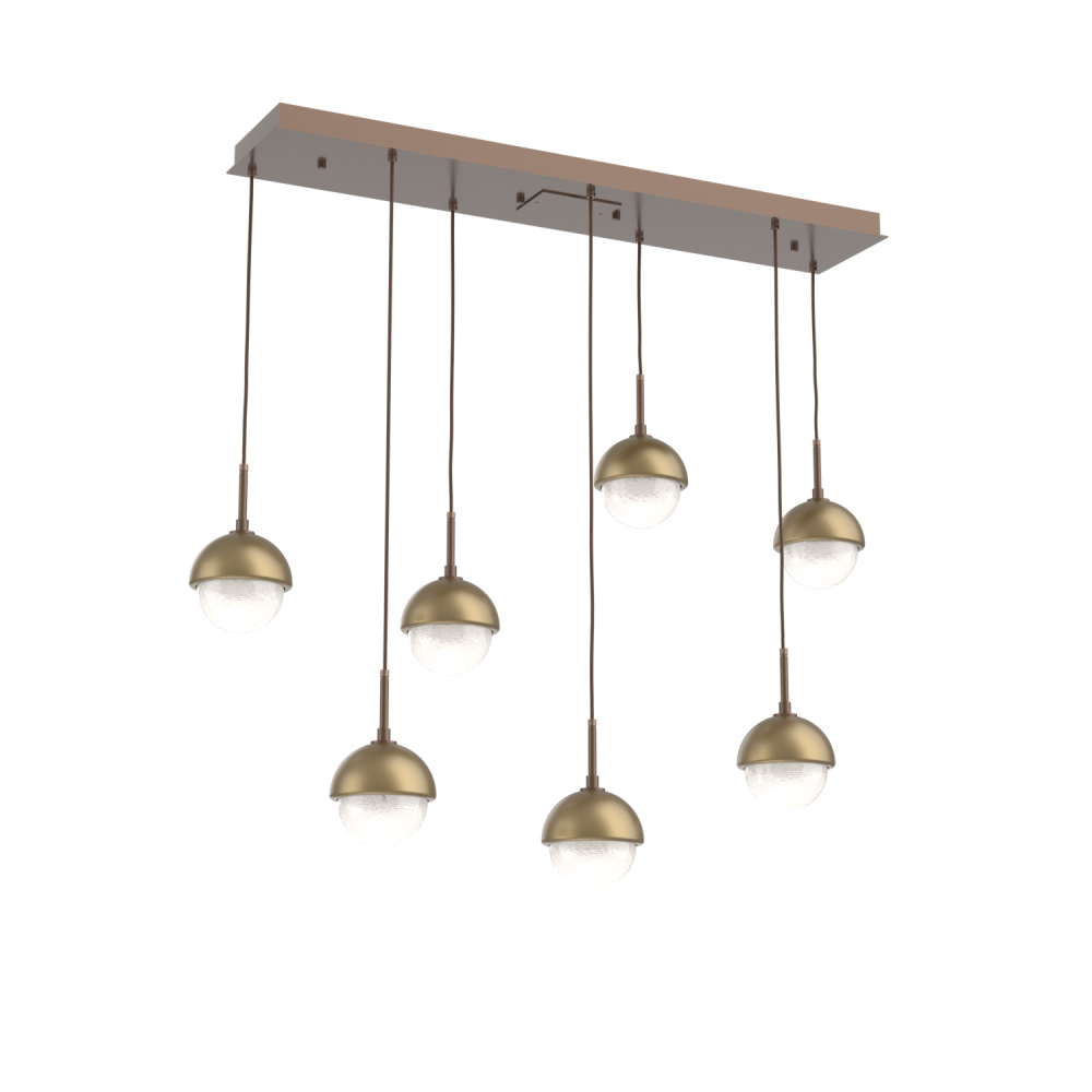 Cabochon Linear 7pc Multi-Pendant