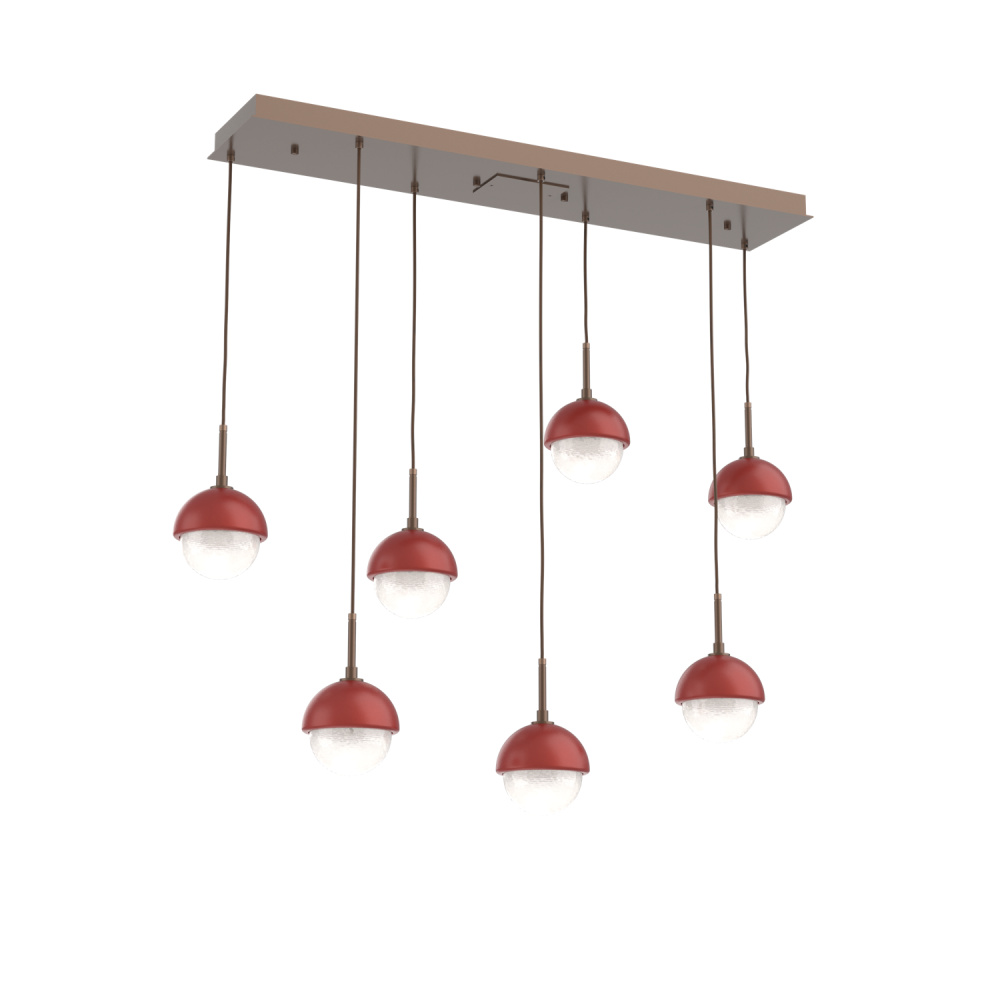 Cabochon Linear 7pc Multi-Pendant