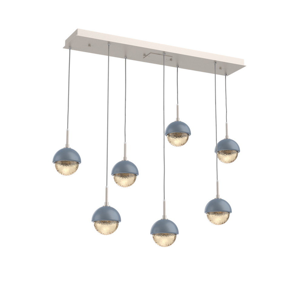 Cabochon Linear 7pc Multi-Pendant