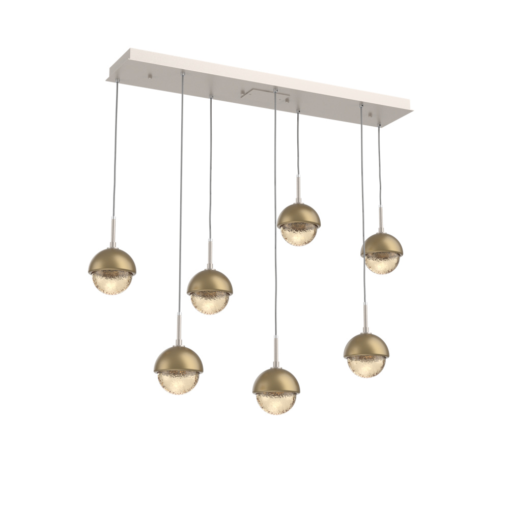 Cabochon Linear 7pc Multi-Pendant