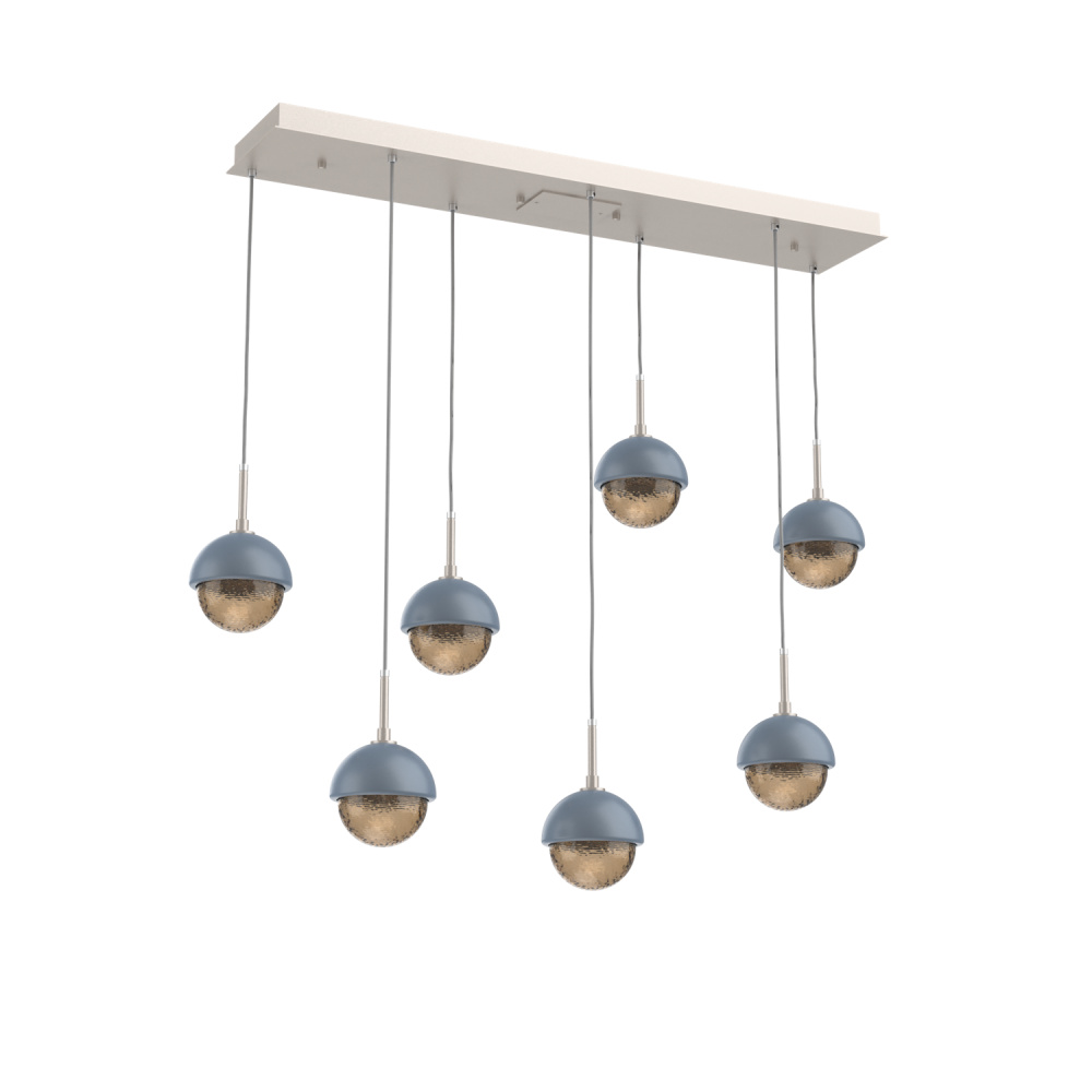 Cabochon Linear 7pc Multi-Pendant