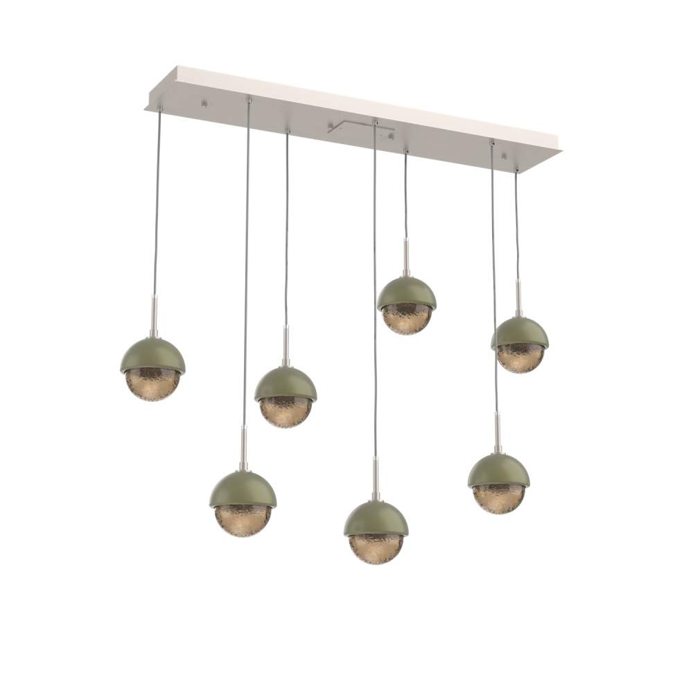 Cabochon Linear 7pc Multi-Pendant