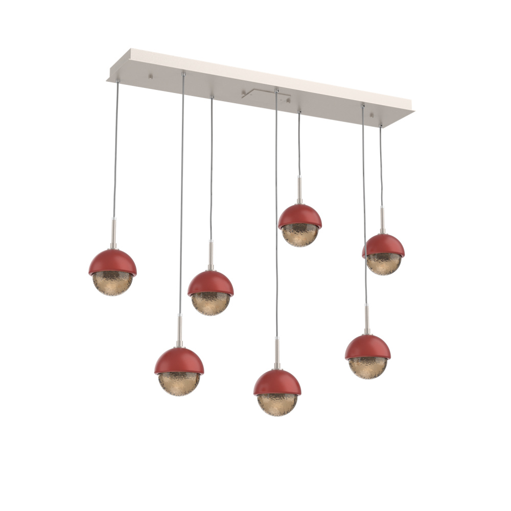 Cabochon Linear 7pc Multi-Pendant