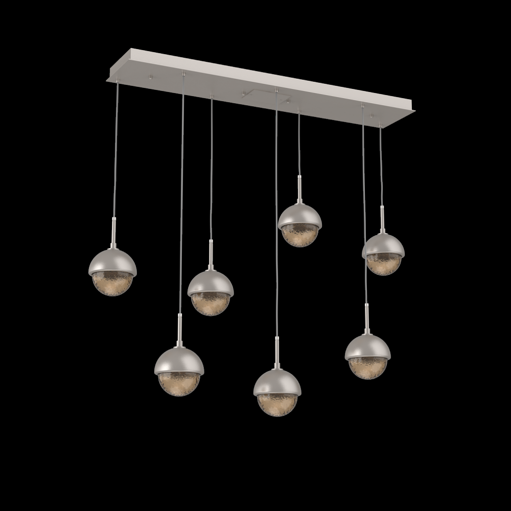 Cabochon Linear 7pc Multi-Pendant