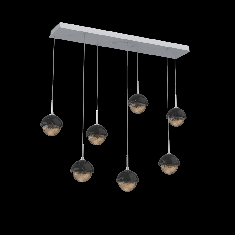 Cabochon Linear 7pc Multi-Pendant