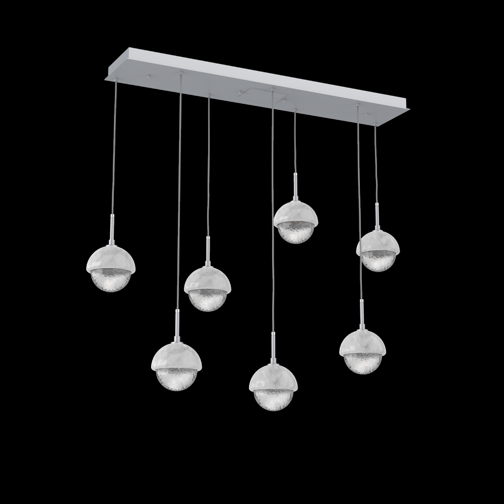 Cabochon Linear 7pc Multi-Pendant