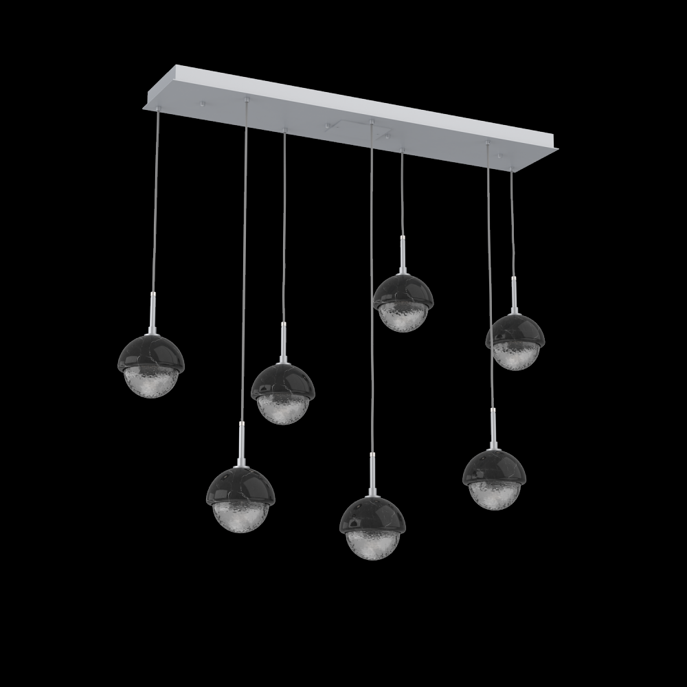 Cabochon Linear 7pc Multi-Pendant