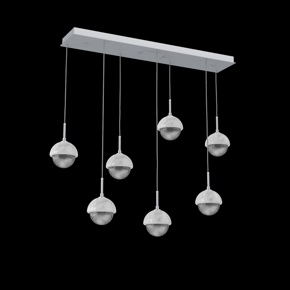 Cabochon Linear 7pc Multi-Pendant