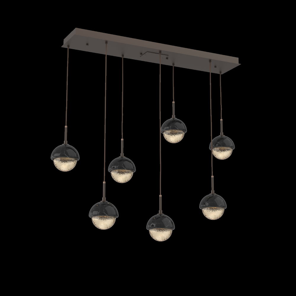 Cabochon Linear 7pc Multi-Pendant