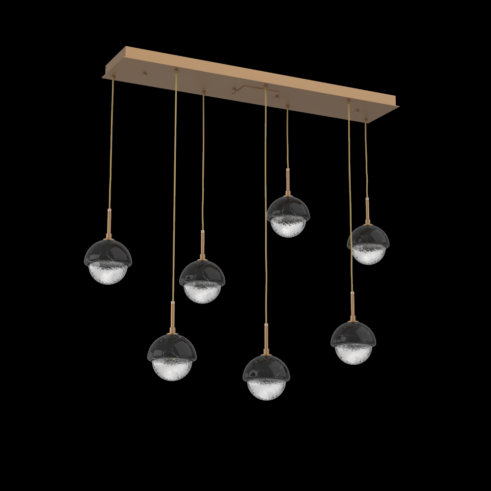 Cabochon Linear 7pc Multi-Pendant