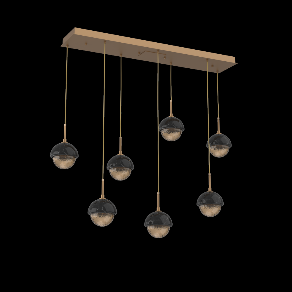 Cabochon Linear 7pc Multi-Pendant