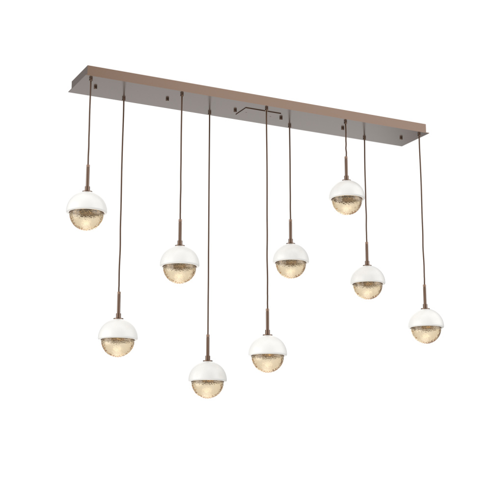 Cabochon Linear 9pc Multi-Pendant