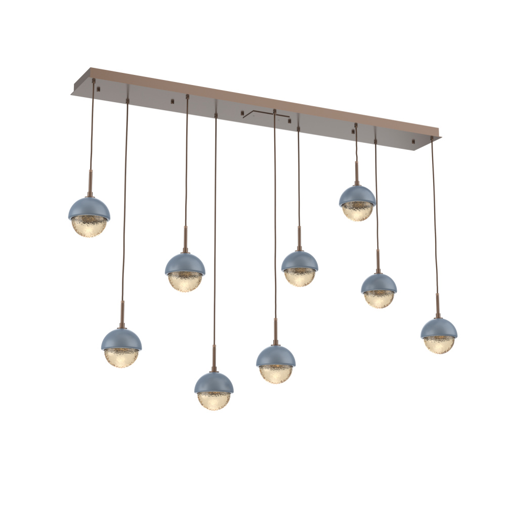 Cabochon Linear 9pc Multi-Pendant