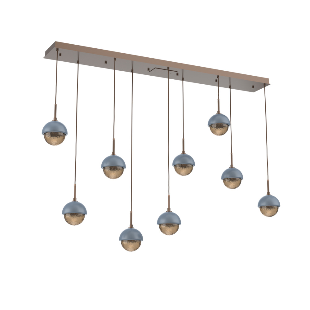 Cabochon Linear 9pc Multi-Pendant