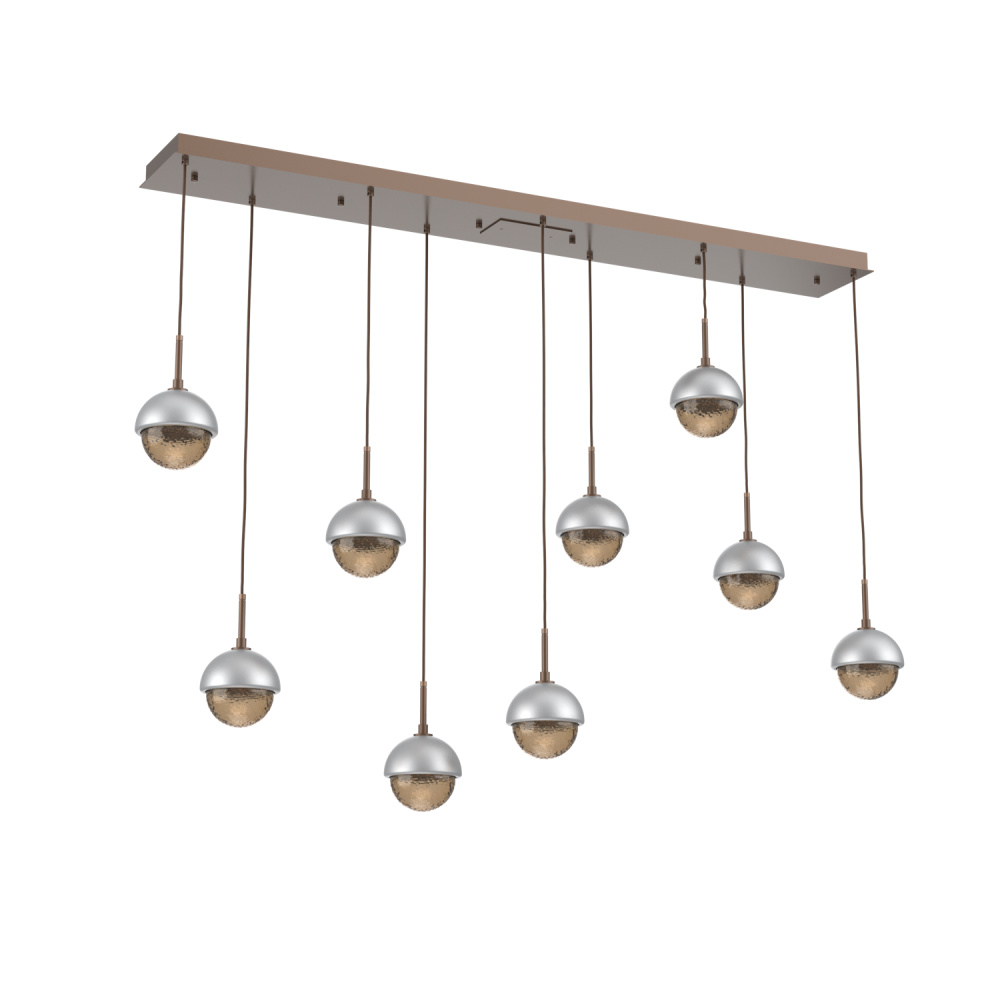 Cabochon Linear 9pc Multi-Pendant