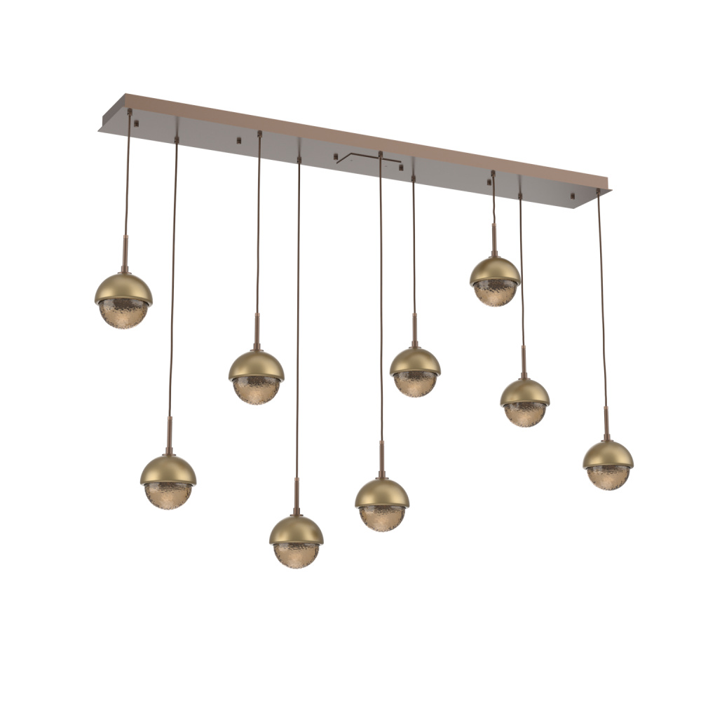 Cabochon Linear 9pc Multi-Pendant