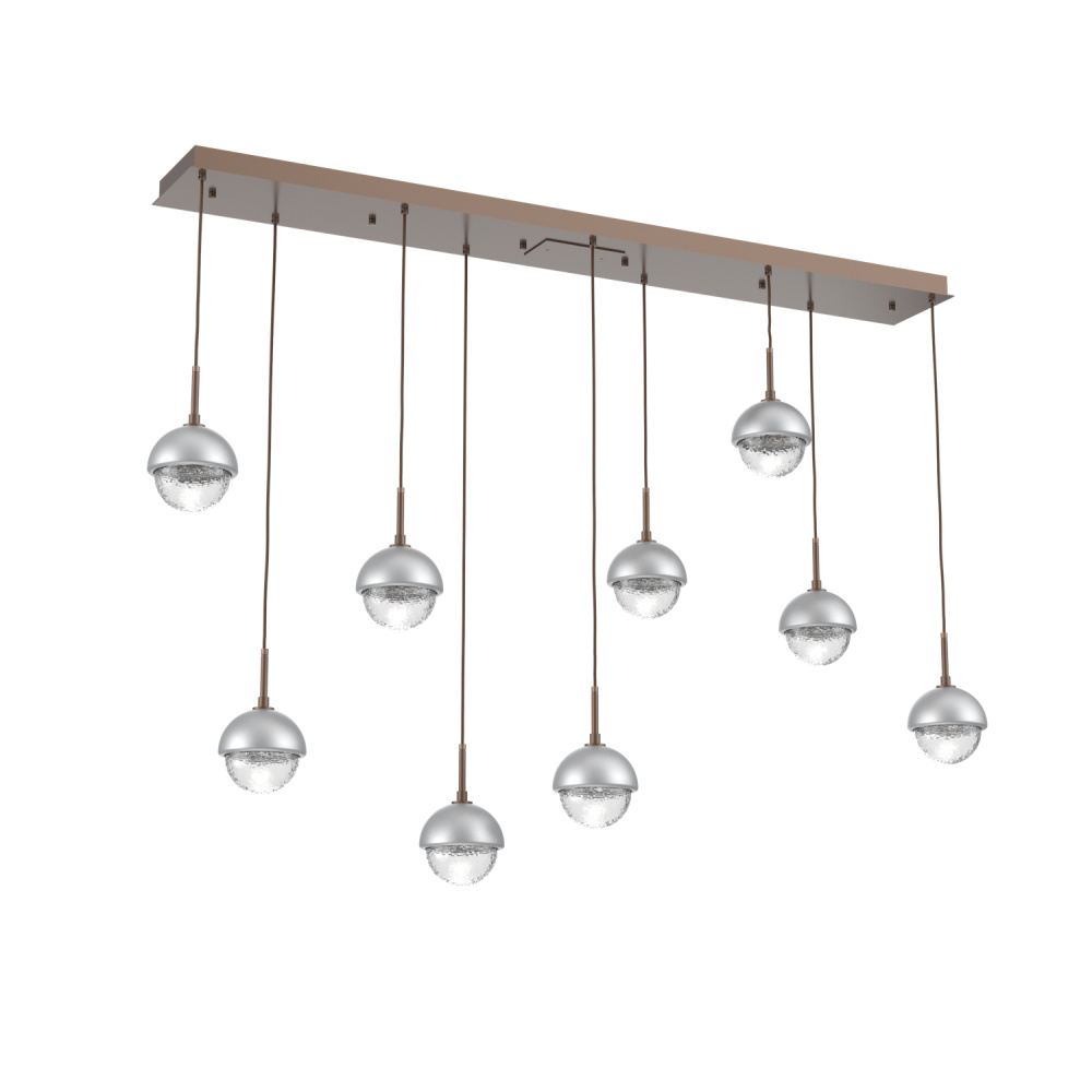 Cabochon Linear 9pc Multi-Pendant