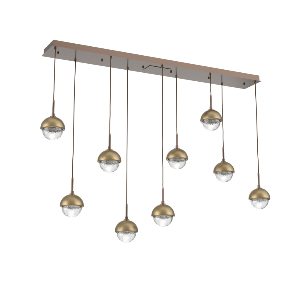 Cabochon Linear 9pc Multi-Pendant